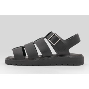 Calvin Klein Square Molded Fisherman Leather Σανδάλια (HW0HW02870 0GJ)