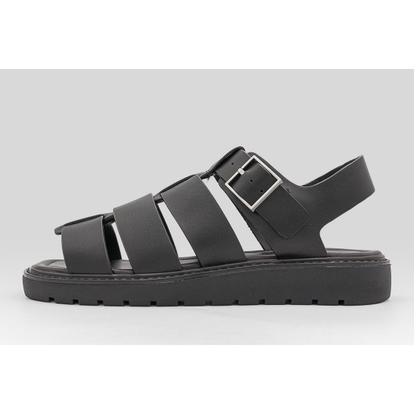 Calvin Klein Square Molded Fisherman Leather Σανδάλια (HW0HW02870 0GJ)