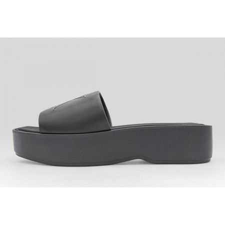 Calvin Klein Amelia Leather Platform Sliders Σανδάλια 