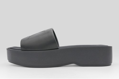Calvin Klein Amelia Leather Platform Sliders Σανδάλια (HW0HW03026 0GJ)