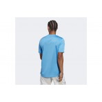 Adidas Performance AEROREADY Club Tennis Ανδρικό Κοντομάνικο T-Shirt Γαλάζιο