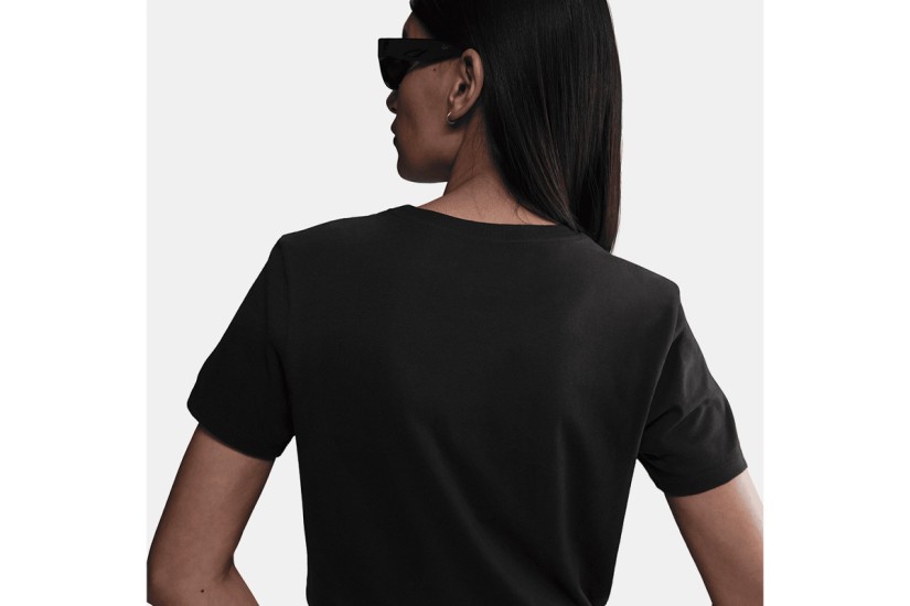 Nike Club Γυναικείο Κοντομάνικο T-Shirt Μαύρο
