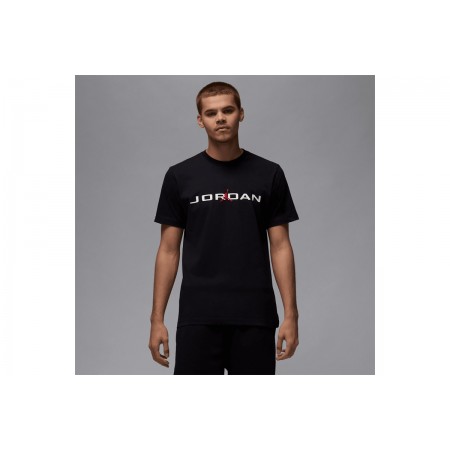 Jordan Air Ανδρικό Κοντομάνικο T-Shirt Μαύρο
