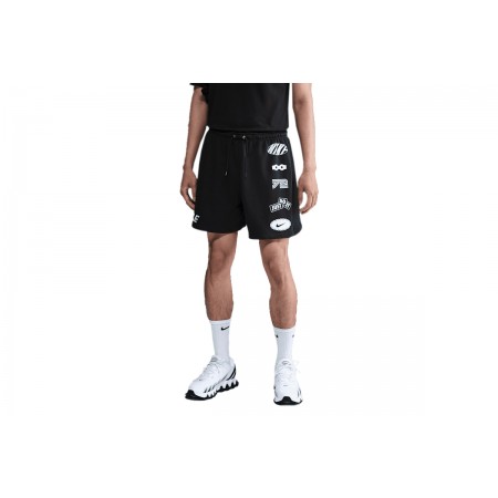 Nike Club French Terry Flow Ανδρική Αθλητική Βερμούδα Μαύρη