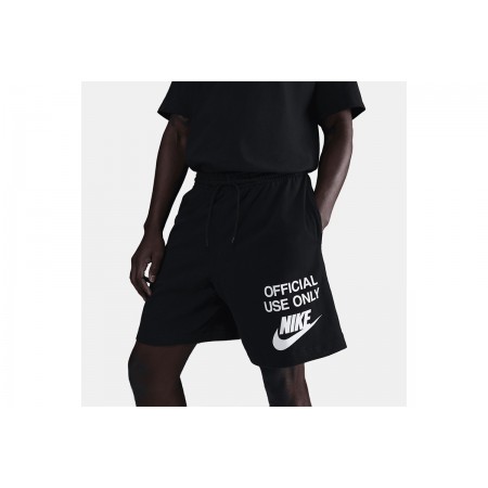 Nike Club Knit Ανδρική Αθλητική Βερμούδα Μαύρη