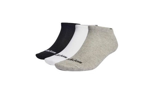 Adidas Performance Thin Linear Κάλτσες Κοντές 3 Ζευγάρια (IC1300)