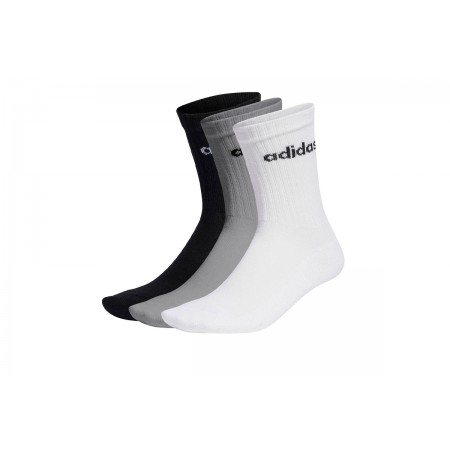 Adidas Performance Linear Κάλτσες Μέχρι τη Γάμπα 3 Τεμάχια
