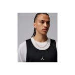 Jordan Sport Reversible Ανδρική Αμάνικη Μπλούζα Μαύρη, Λευκή