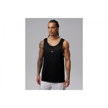 Jordan Sport Reversible Ανδρική Αμάνικη Μπλούζα Μαύρη, Λευκή