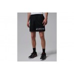 Jordan Dri-FIT Mesh Graphic Ανδρικό Μπασκετικό Σορτς Μαύρο, Λευκό