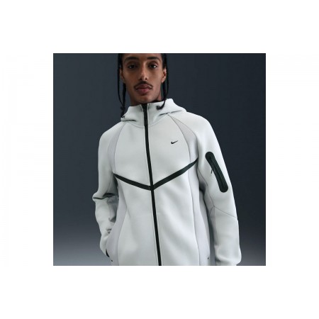 Nike Tech Fleece Ανδρική Βαμβακερή Ζακέτα με Κουκούλα Γκρι
