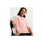 Nike Sportswear Dri-FIT Παιδικό Jersey T-Shirt Σομόν, Λευκό