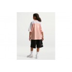 Nike Sportswear Dri-FIT Παιδικό Jersey T-Shirt Σομόν, Λευκό