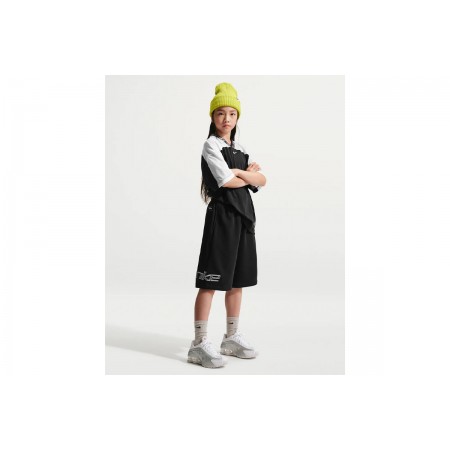 Nike Sportswear French Terry Παιδική Αθλητική Βερμούδα Μαύρη