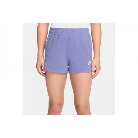 Nike Sportswear Jersey Παιδικό Αθλητικό Σορτς Λεβάντα