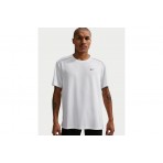 Nike Miler Dri-FIT Ανδρικό Κοντομάνικο T-Shirt Λευκό, Γκρι
