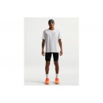 Nike Miler Dri-FIT Ανδρικό Κοντομάνικο T-Shirt Λευκό, Γκρι