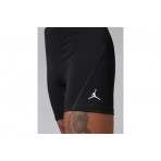 Jordan Sport Essentials Dri-FIT High-Waisted Γυναικείο Κοντό Κολάν Μαύρο, Λευκό