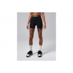 Jordan Sport Essentials Dri-FIT High-Waisted Γυναικείο Κοντό Κολάν Μαύρο, Λευκό