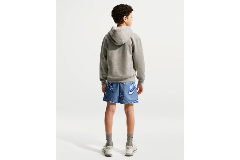Nike Sportswear Club Woven Παιδικό Αθλητικό Σορτς Ραφ, Μπλε, Λευκό