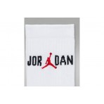Jordan Everyday Unisex Κάλτσες μέχρι τη Γάμπα Λευκές 1 Ζευγάρι