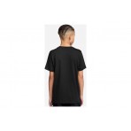 Nike Παιδικό Κοντομάνικο T-Shirt Μαύρο, Γκρι Σκούρο