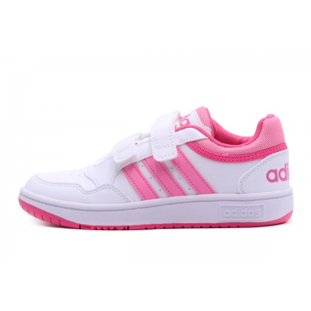 Adidas Performance Hoops 3.0 CF Παιδικά Sneakers Λευκά, Ροζ