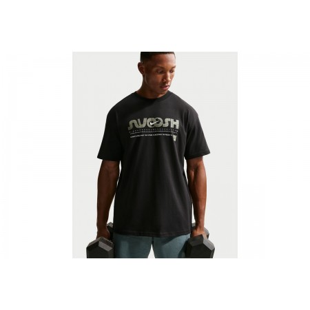 Nike Training Ανδρικό Κοντομάνικο T-Shirt Μαύρο