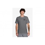 Nike Dri-FΙΤ Ανδρικό Κοντομάνικο T-Shirt Γκρι, Μαύρο