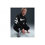 Nike Sportswear Club Fleece Ανδρικό Φούτερ με Κουκούλα Μαύρο, Λευκό