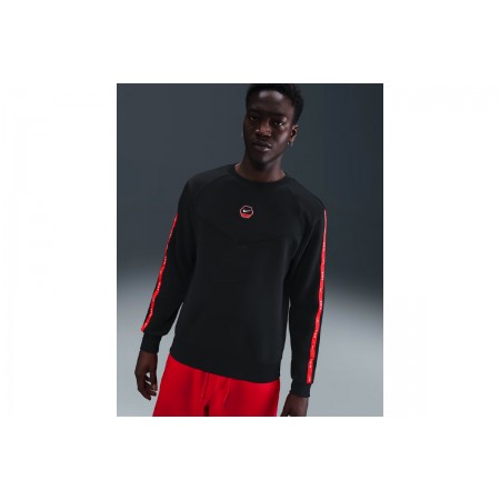 Nike Sportswear City Side Fleece Μπλούζα Με Λαιμόκοψη Ανδρική 