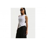 Nike Sportswear Tight Ribbed Γυναικεία Αμάνικη Μπλούζα Λευκή
