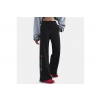 Nike Sportswear Wide-Leg Γυναικείο Παντελόνι Φόρμας Μαύρο