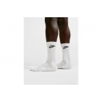 Nike Everyday Elevated Κάλτσες μέχρι τη Γάμπα Λευκές 3 Ζευγάρια