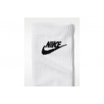 Nike Everyday Elevated Κάλτσες μέχρι τη Γάμπα Λευκές 3 Ζευγάρια