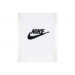 Nike Everyday Elevated No-Show Κάλτσες κάτω από τον Αστράγαλο Λευκές 3 Ζευγάρια