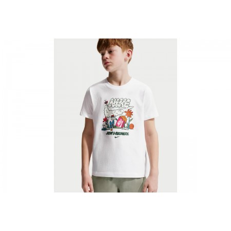 Nike Sportswear Παιδικό Κοντομάνικο T-Shirt Λευκό