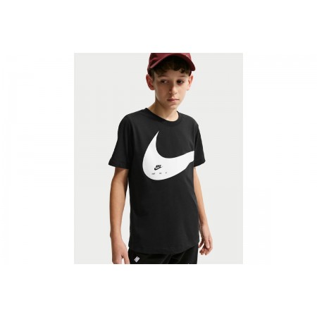 Nike Sportswear Club Παιδικό Κοντομάνικο T-Shirt Μαύρο, Λευκό