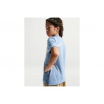 Nike Sportswear Club Παιδικό Κοντομάνικο T-Shirt Σιέλ, Λευκό