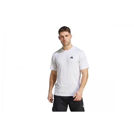 Adidas Performance Ανδρικό Κοντομάνικο Αθλητικό T-Shirt Λευκό