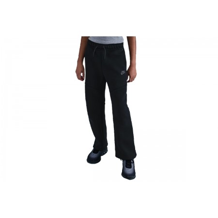 Nike Sportswear Tech Fleece Παιδικό Παντελόνι Φόρμας Μαύρο