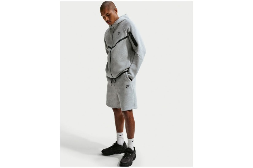 Nike Tech Fleece Ανδρική Αθλητική Βερμούδα Γκρι