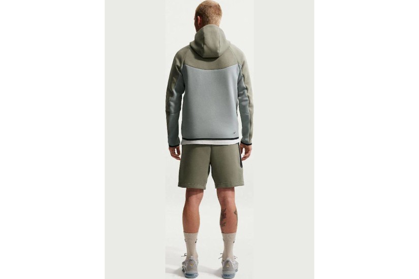 Nike Tech Fleece Ανδρική Αθλητική Βερμούδα Λαδί