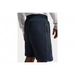 Nike Tech Fleece Ανδρική Αθλητική Βερμούδα Μπλε Σκούρο