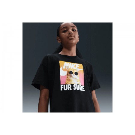 Nike Sportswear Παιδικό Κοντομάνικο T-Shirt Μαύρο