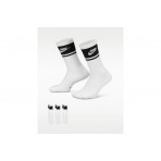 Nike Everyday Elevated Κάλτσες μέχρι τη Γάμπα Λευκές 3 Ζευγάρια