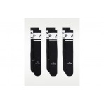 Nike Everyday Elevated Κάλτσες μέχρι τη Γάμπα Μαύρες 3 Ζευγάρια