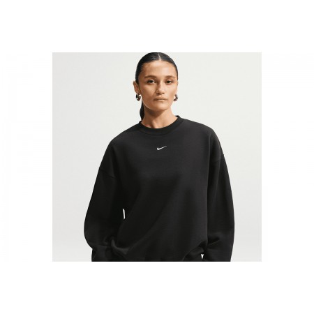 Nike Studio Fleece Oversized Μπλούζα Με Λαιμόκοψη Γυναικεία 