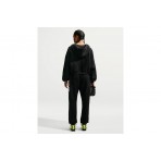 Nike Studio Fleece Oversized Cropped Γυναικεία Βαμβακερή Ζακέτα με Κουκούλα Μαύρη