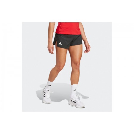 Adidas Adizero Essentials Running Split Γυναικείο Αθλητικό Σορτς Μαύρο
